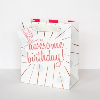 Awesome Birthday Medium Gift Bag By Caroline Gardner